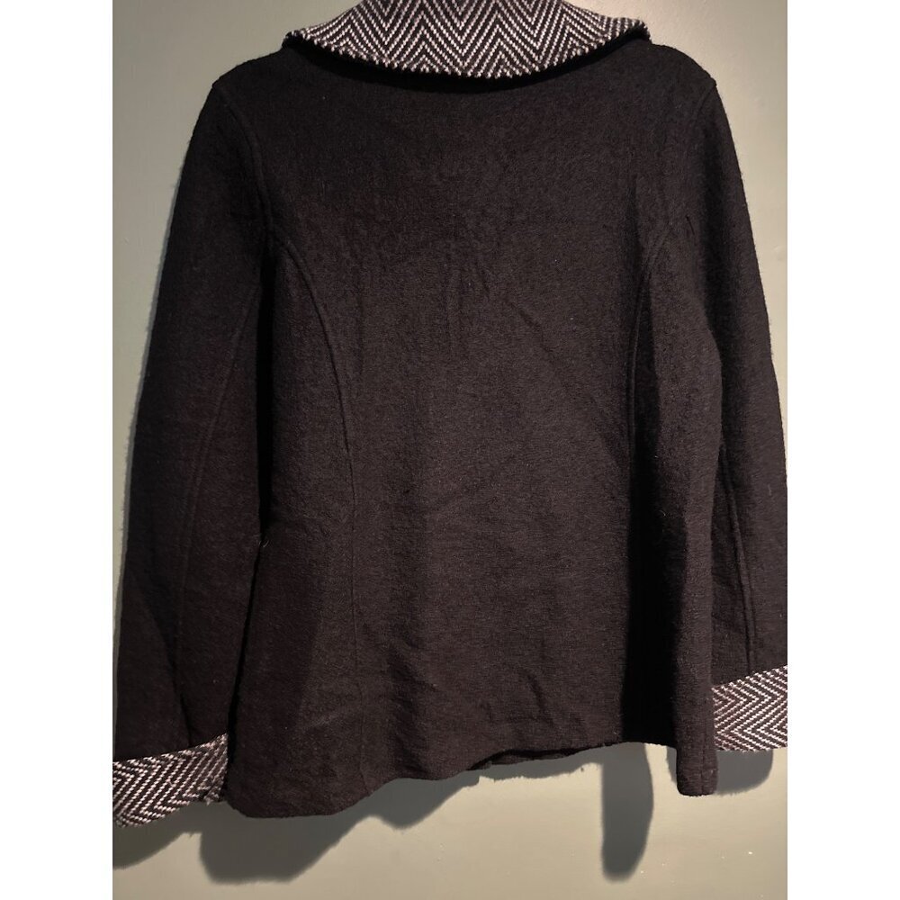 Laura Ashley Women’s S Black Wool Blend Jacket Classic Old Money Academia Preppy - Picture 6 of 6